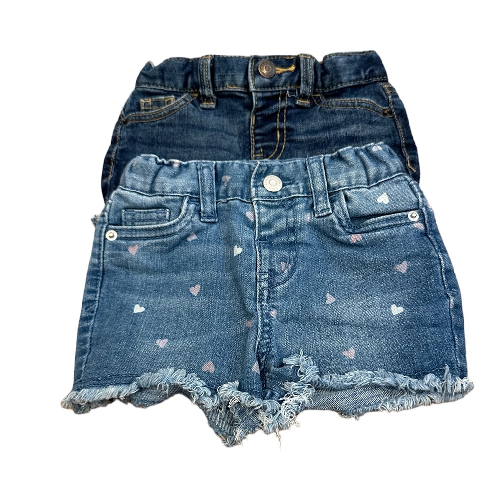 Girls jeans, short, bundle of two